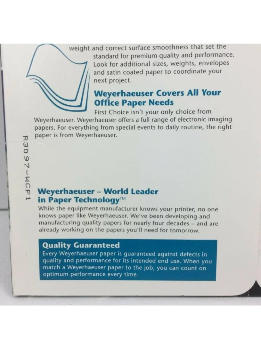 Weyerhaeuser gloss ink